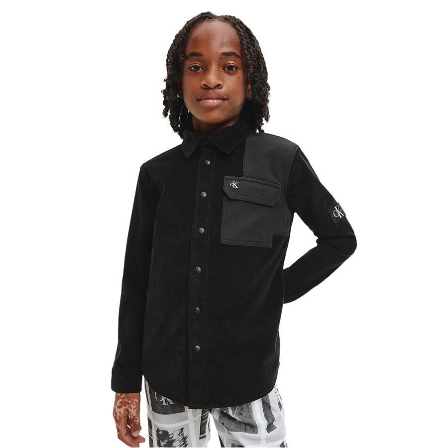 CORDUROY MIX MEDIA OVER SHIRT Calvin Klein | CKIB0IB01484BEH